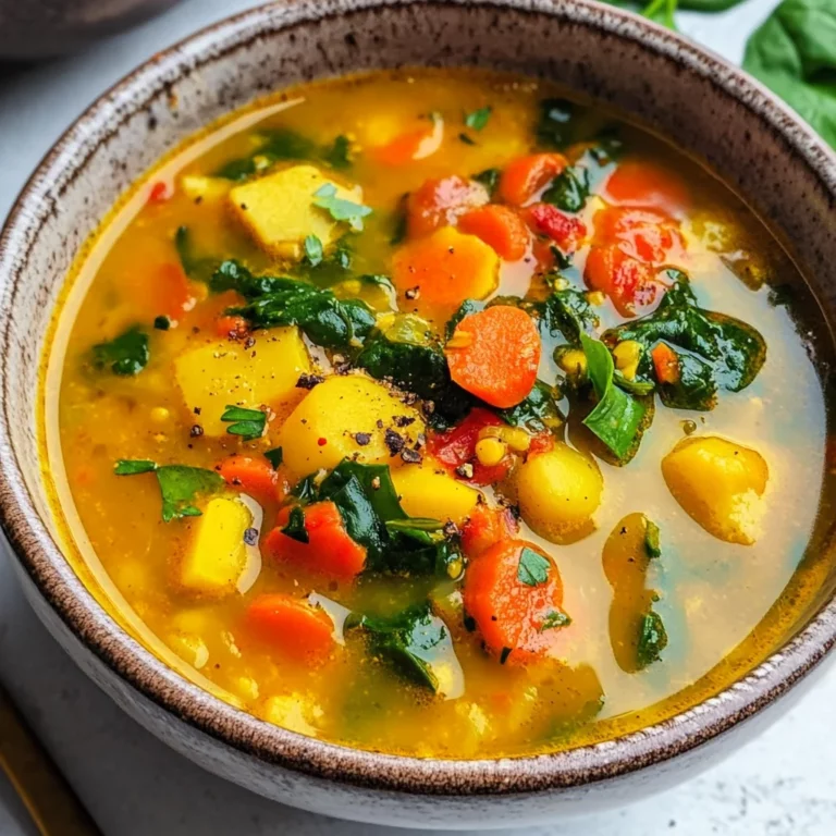 Anti-Inflammatory Veggie Soup with Turmeric