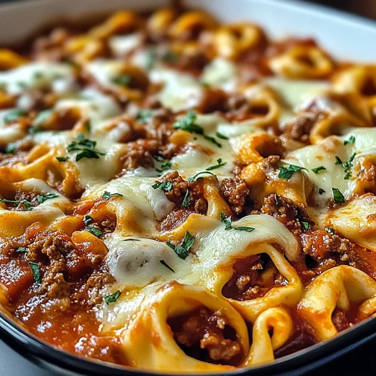 Beefy Tortellini Bake