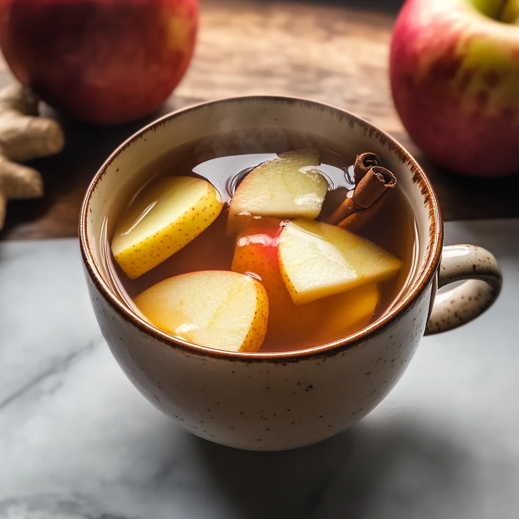 Korean Apple Tea with Ginger and Cinnamon (Saegwa Cha)