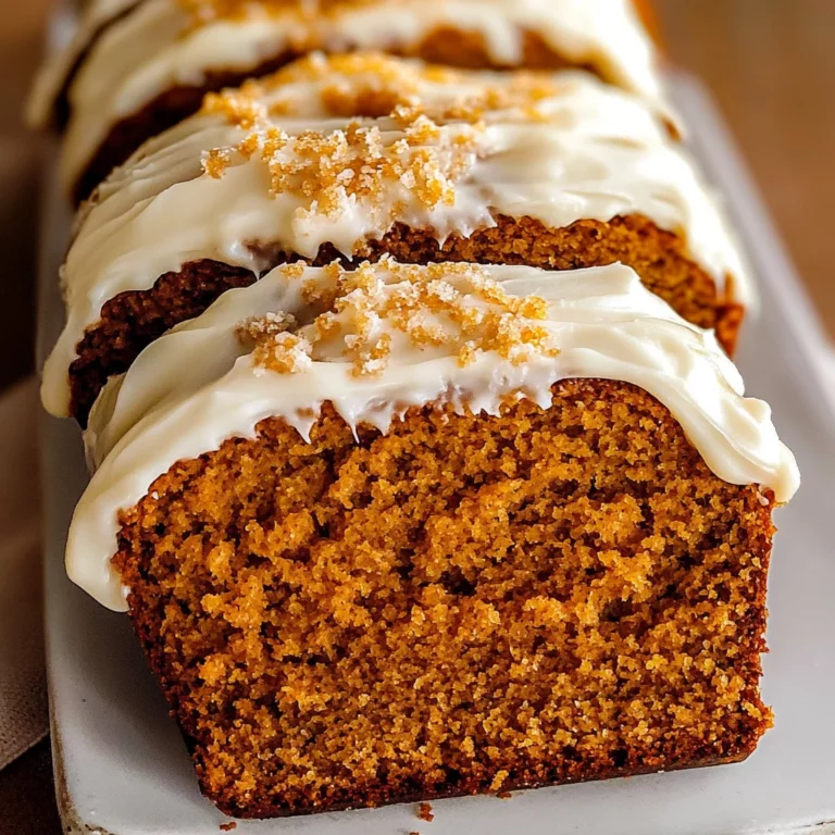 Pumpkin Bread with Cream Cheese Frosting Recipe
