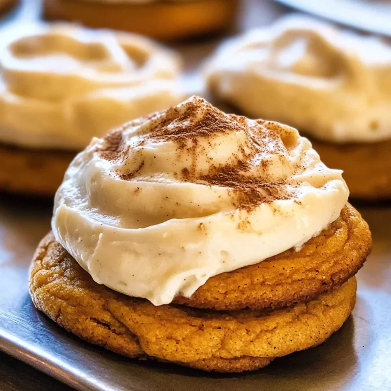Pumpkin Cookies with Cream Cheese Frosting
