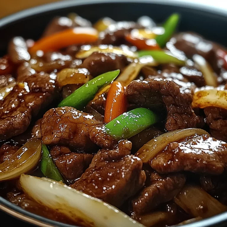 Sizzling Chinese Pepper Steak with Onions