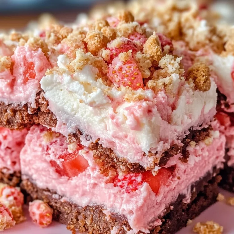Strawberry Crunch Brownies