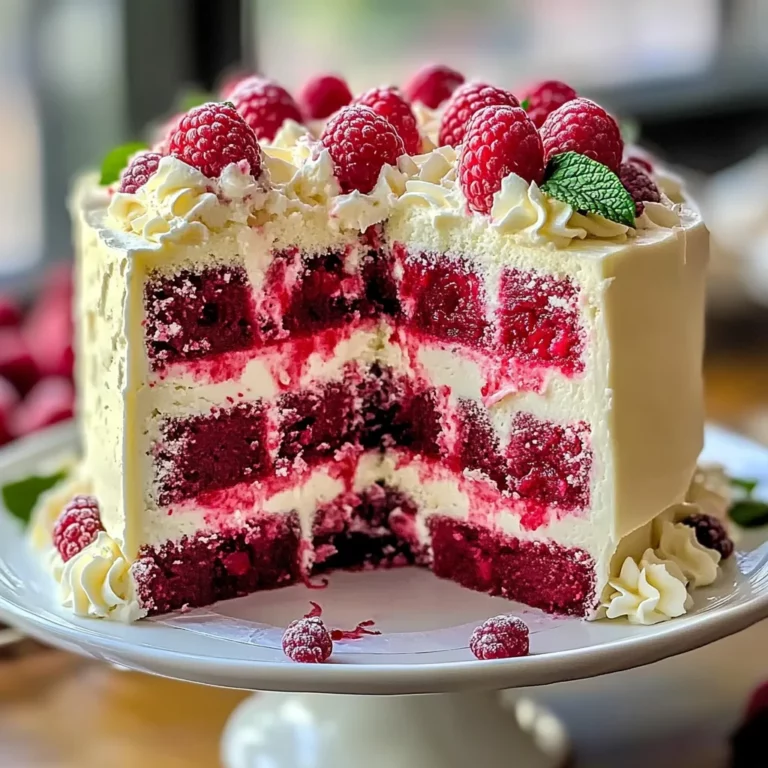 White Chocolate Raspberry Dream Cake : A Heavenly Dessert