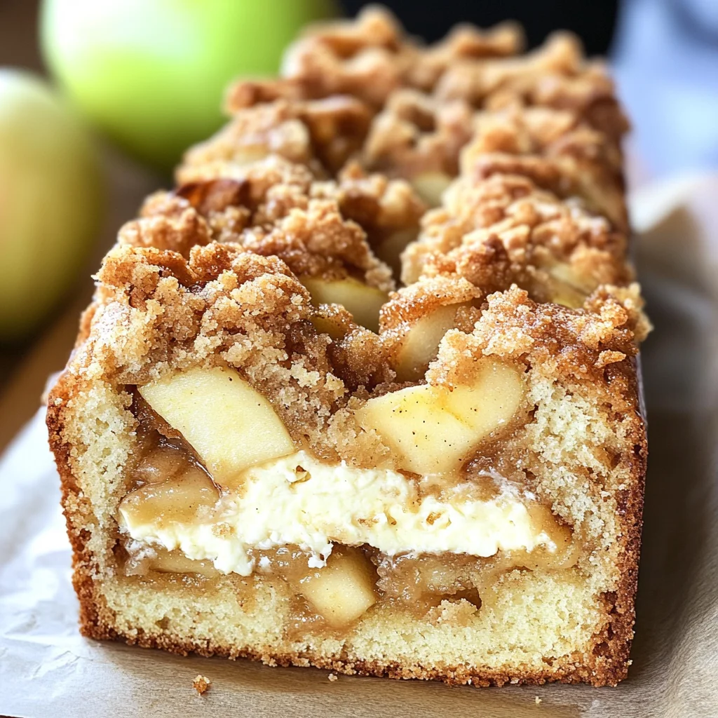 Apple Crisp Cheesecake Bread