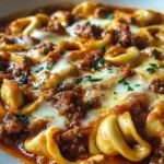 Beefy Tortellini Bake