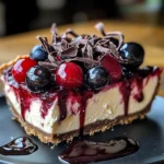 Bourbon Biscuit Cherry Cheesecake Tart
