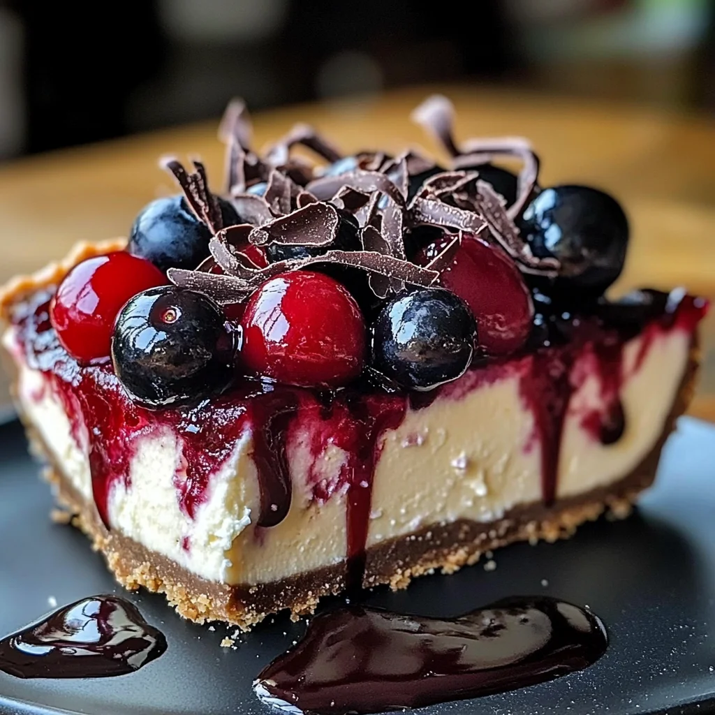 Bourbon Biscuit Cherry Cheesecake Tart
