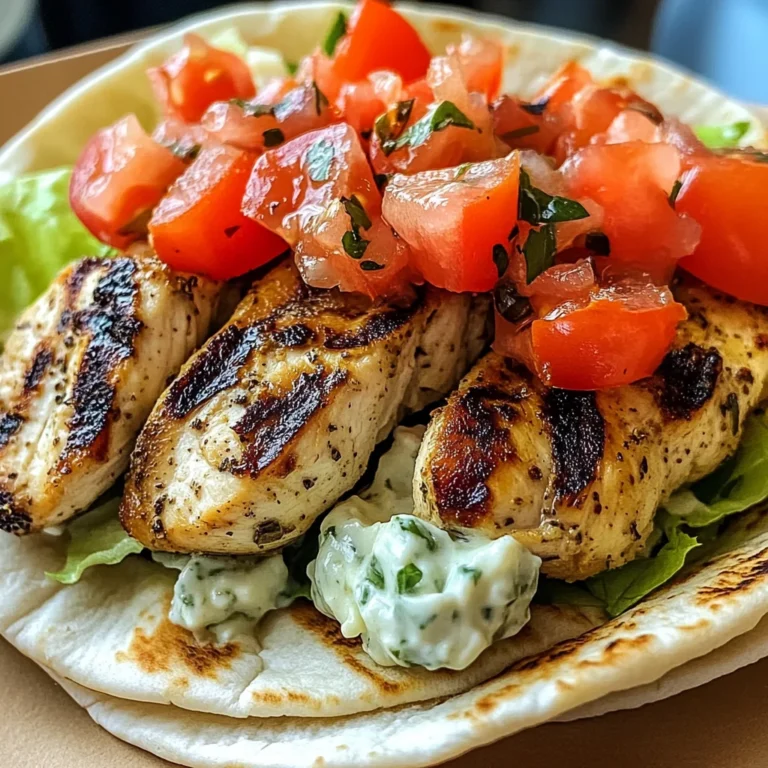 Chicken Pita Gyros with Tzatziki