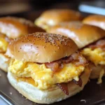 Crack Breakfast Sliders (Turkey Bacon Egg & Cheese)