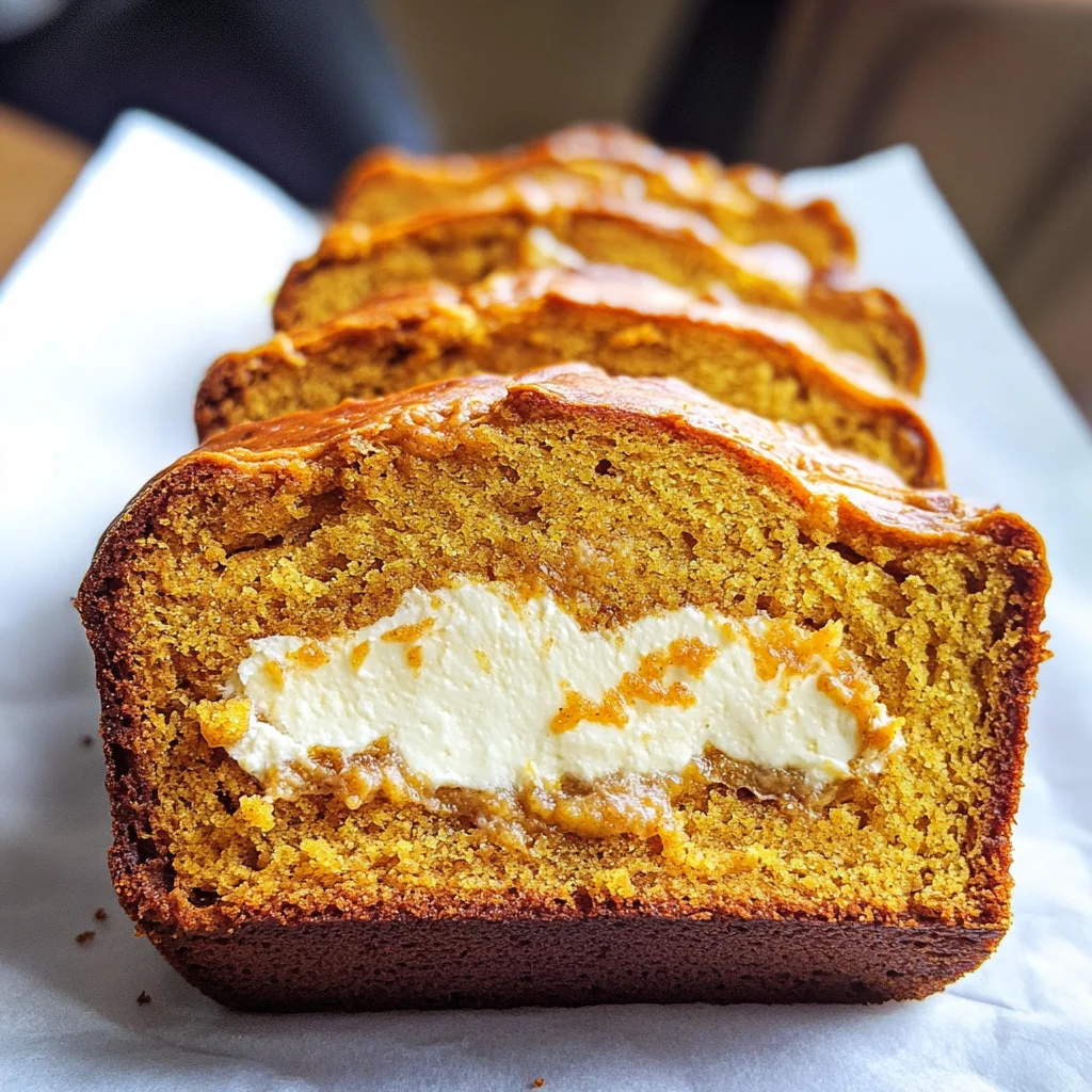 Cream Cheese-Filled Pumpkin Bread