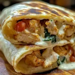 Creamy Chicken Spinach Wraps