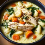 Creamy Crockpot Chicken Gnocchi Soup