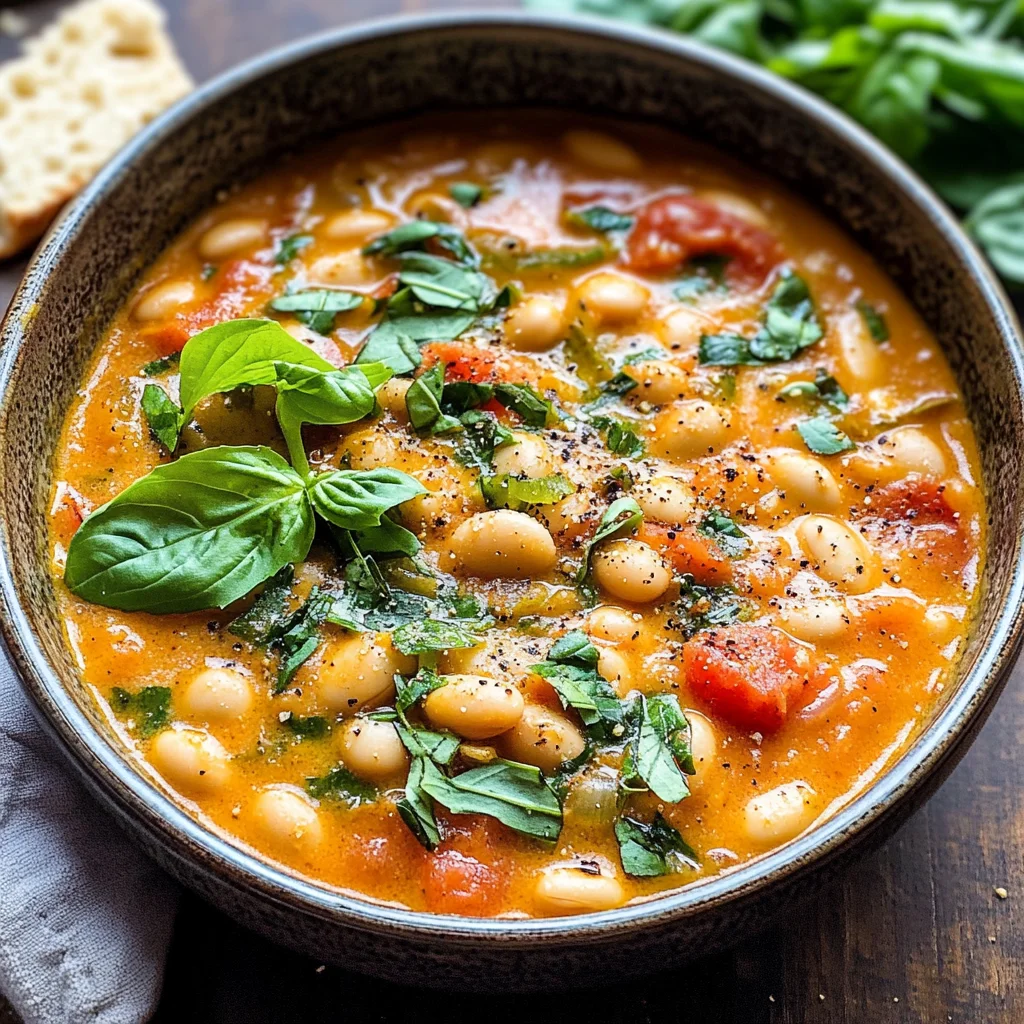Creamy Tomato White Bean Stew