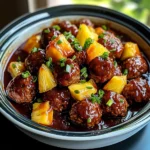 Crockpot Hawaiian Meatballs