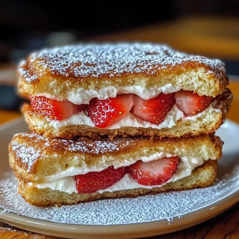 Fried Strawberry Cheesecake Sandwiches
