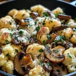 Garlic Cauliflower Mushroom Skillet: Quick & Delicious Dish