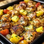 Hawaiian Chicken Sheet Pan Dinner