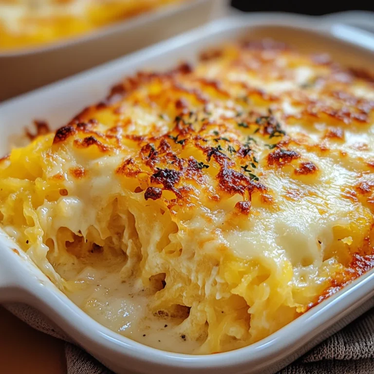 Healthy Spaghetti Squash Au Gratin