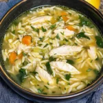 Lemon Chicken Orzo Soup