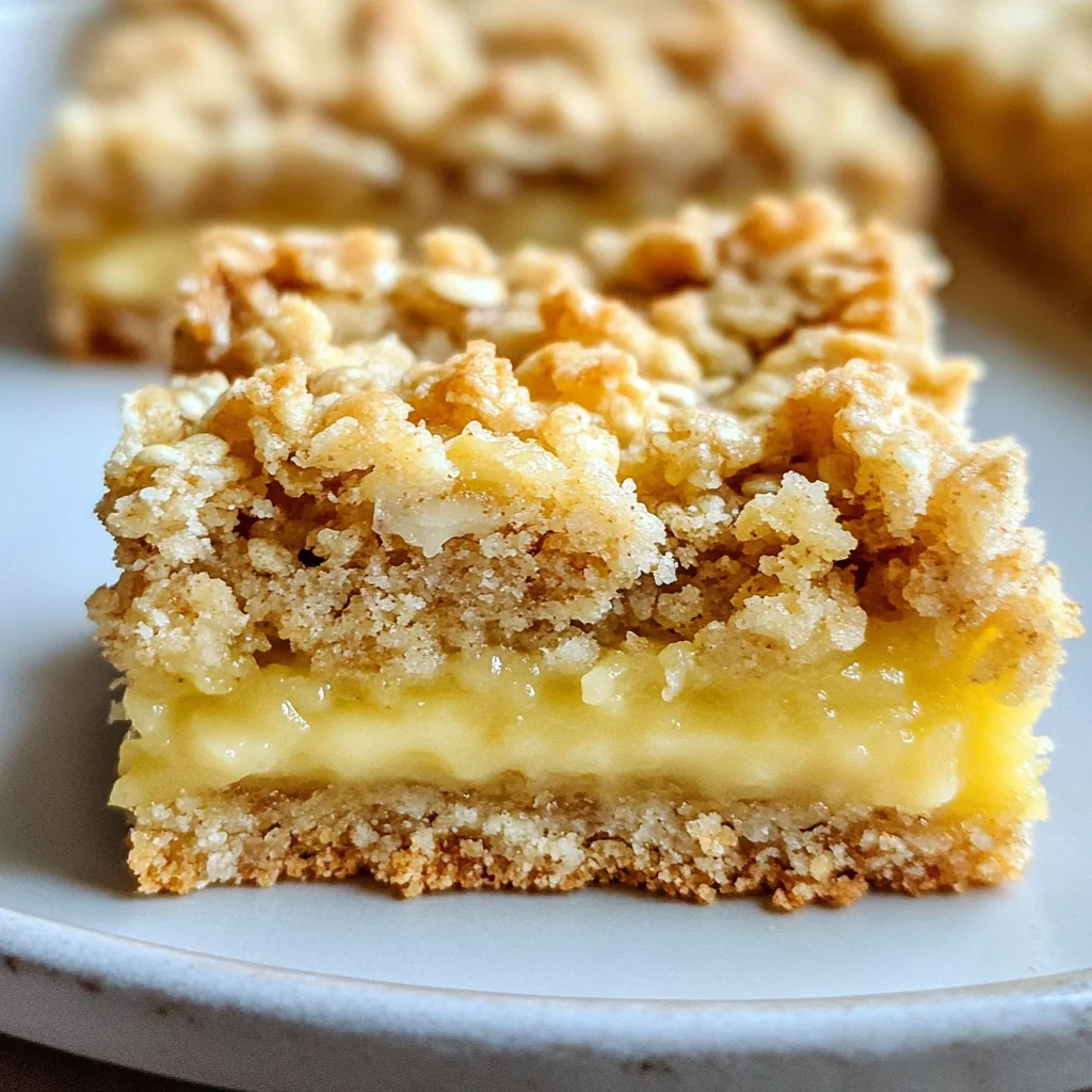 Lemon Oatmeal Crumble Bars