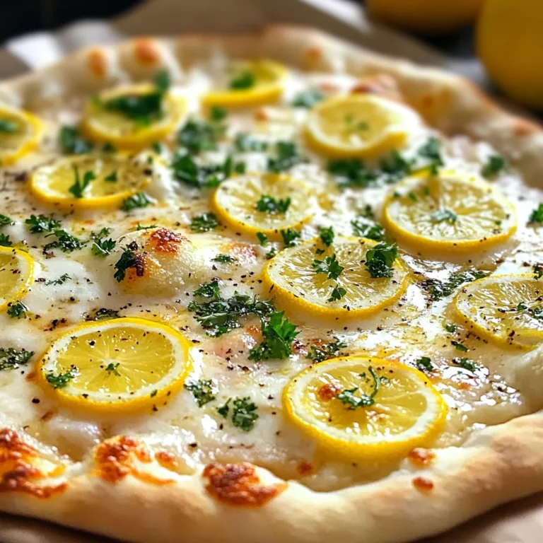Lemon Pizza with Fresh Herbs