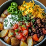 Loaded Potato Taco Bowl