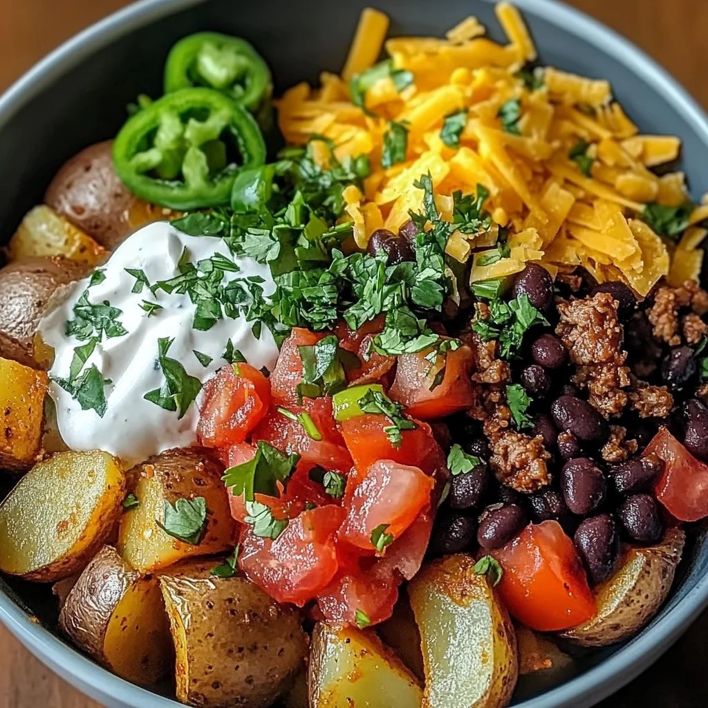 Loaded Potato Taco Bowl