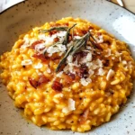 Pumpkin Risotto with Bacon & Parmesan