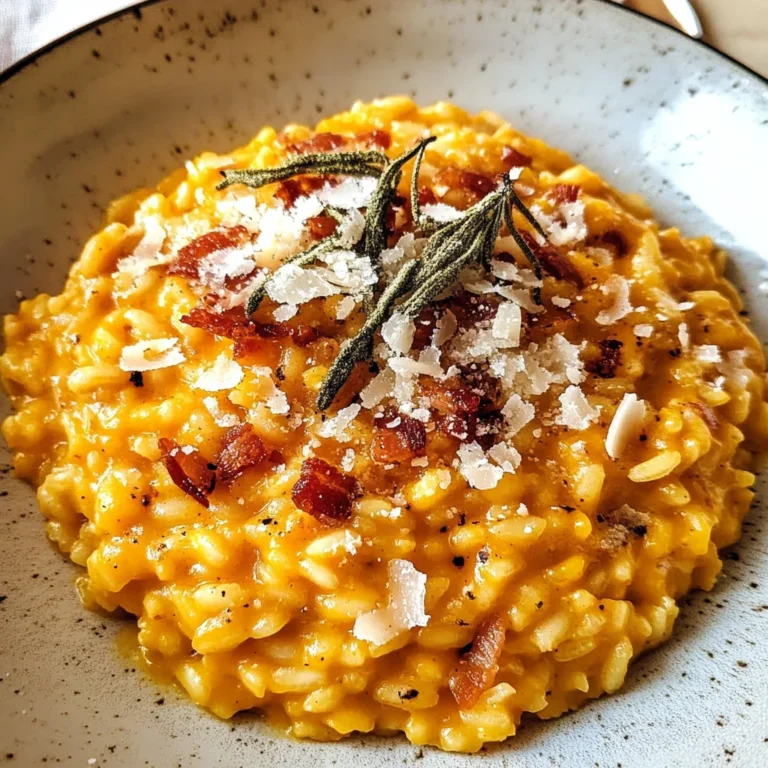 Pumpkin Risotto with Bacon & Parmesan