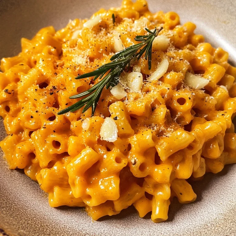 Roasted Pumpkin and Garlic Pasta