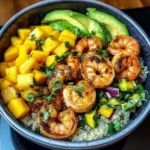 Shrimp Avocado Mango Bowls