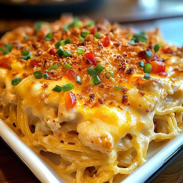 Spicy Southern Cheesy Chicken Spaghetti Casserole