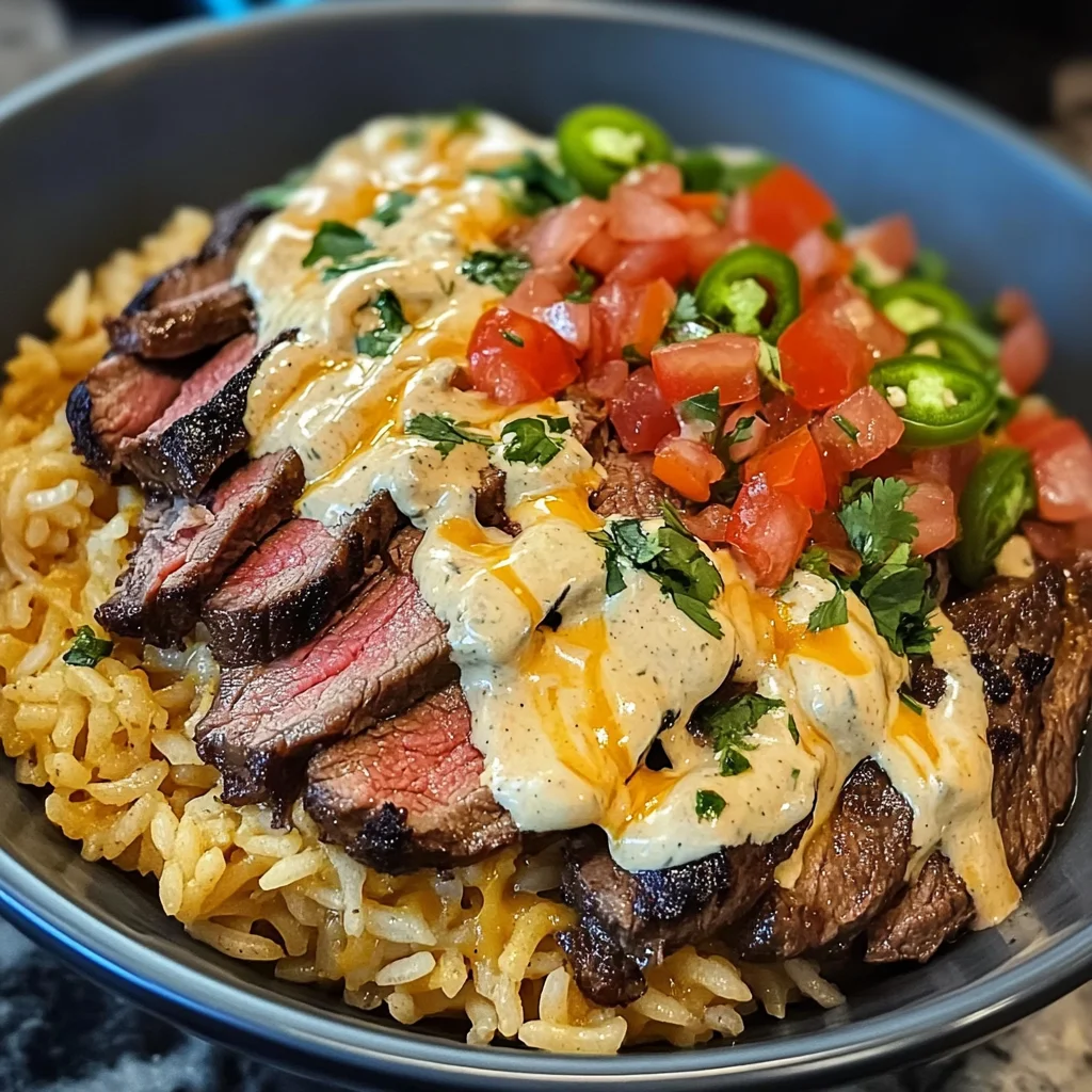 Steak Queso Rice : A Flavorful Recipe