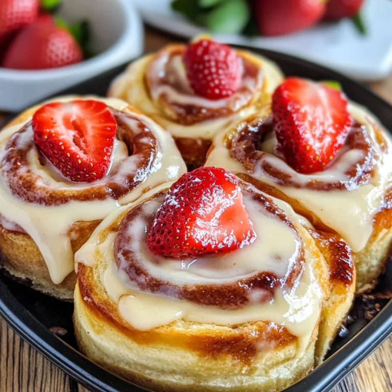 Strawberry Cheesecake Cinnabon Rolls Recipe