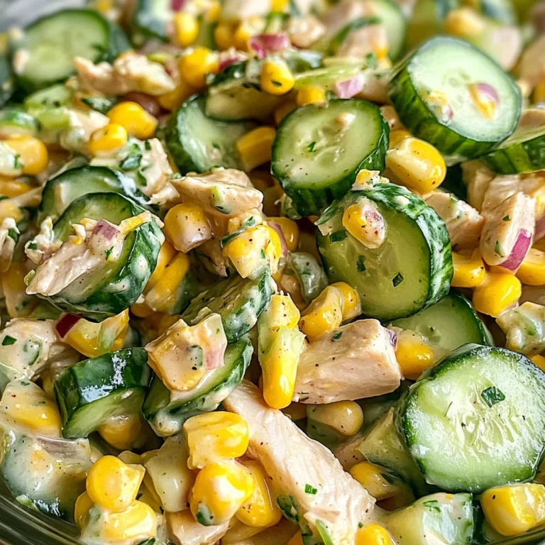 Street Corn Creamy Cucumber Salad