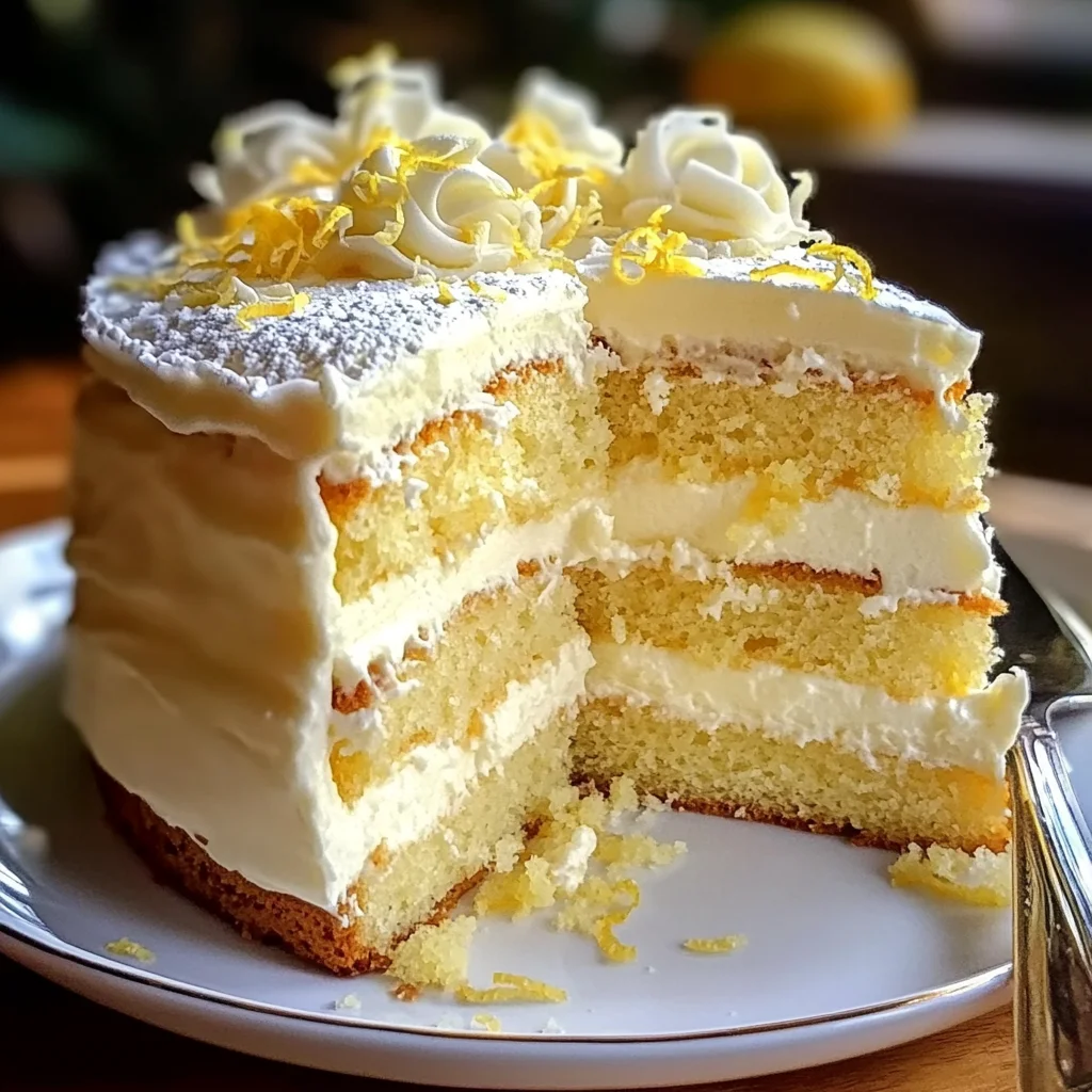 Top 1 Italian Lemon Cream Cake : Irresistible and Luscious