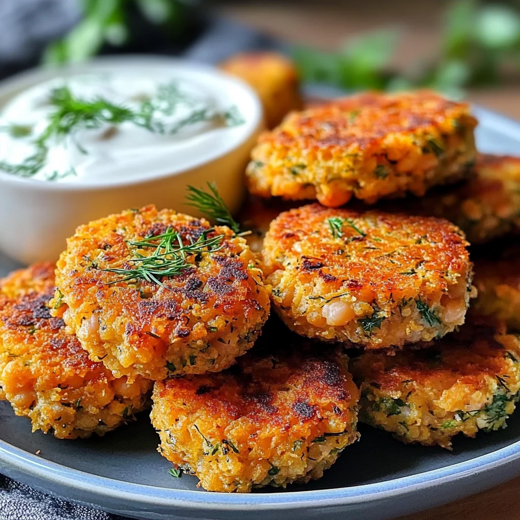 Ultimate Mediterranean Lemon Chickpea Patties with Yogurt Sauce