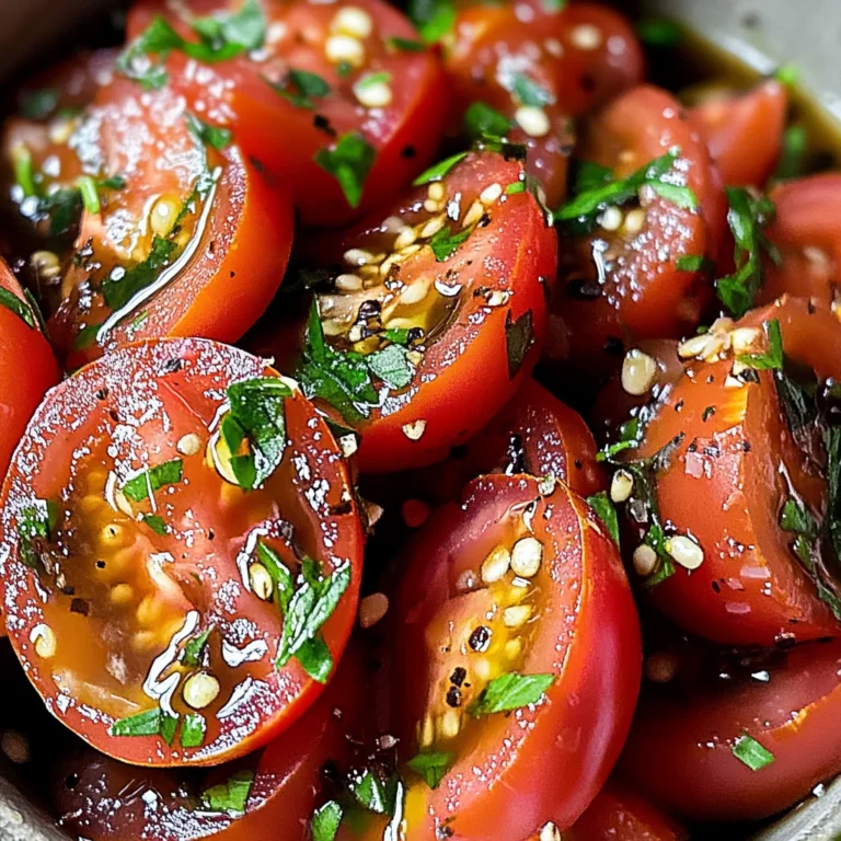 Zesty Marinated Tomatoes