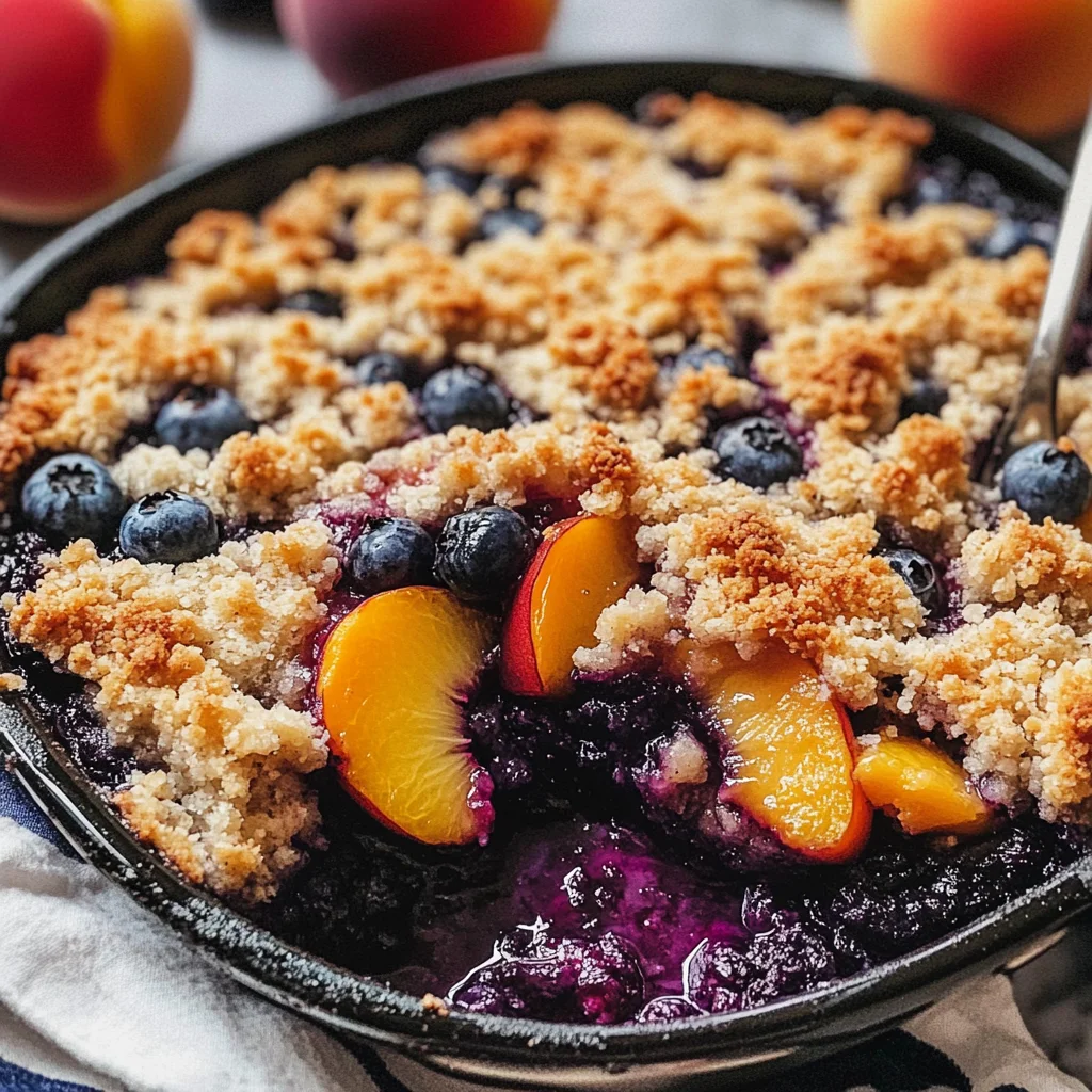 Blueberry Peach Crumble