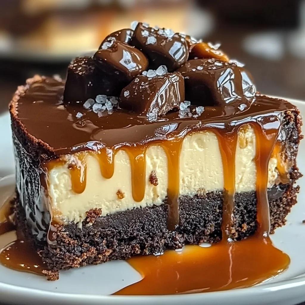 Caramel Brownie Cheesecake