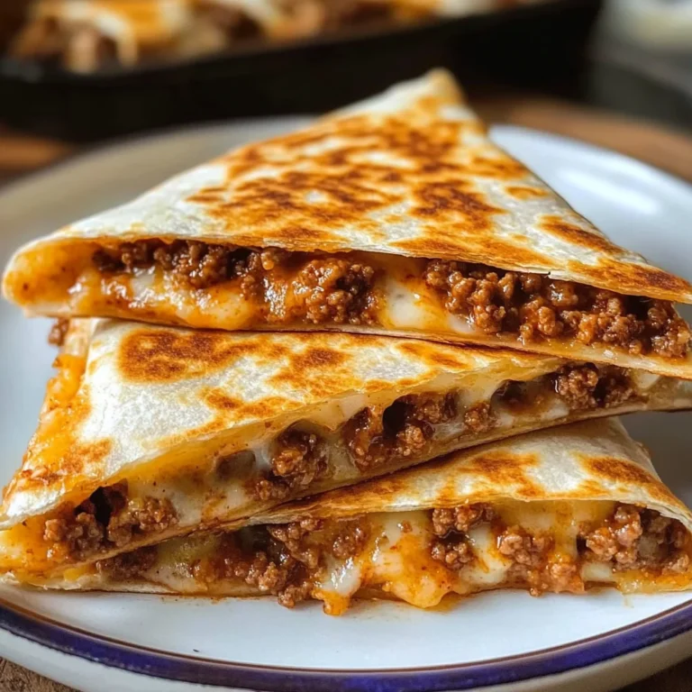Cheesy Ground Beef Quesadillas Recipe is a must-try!