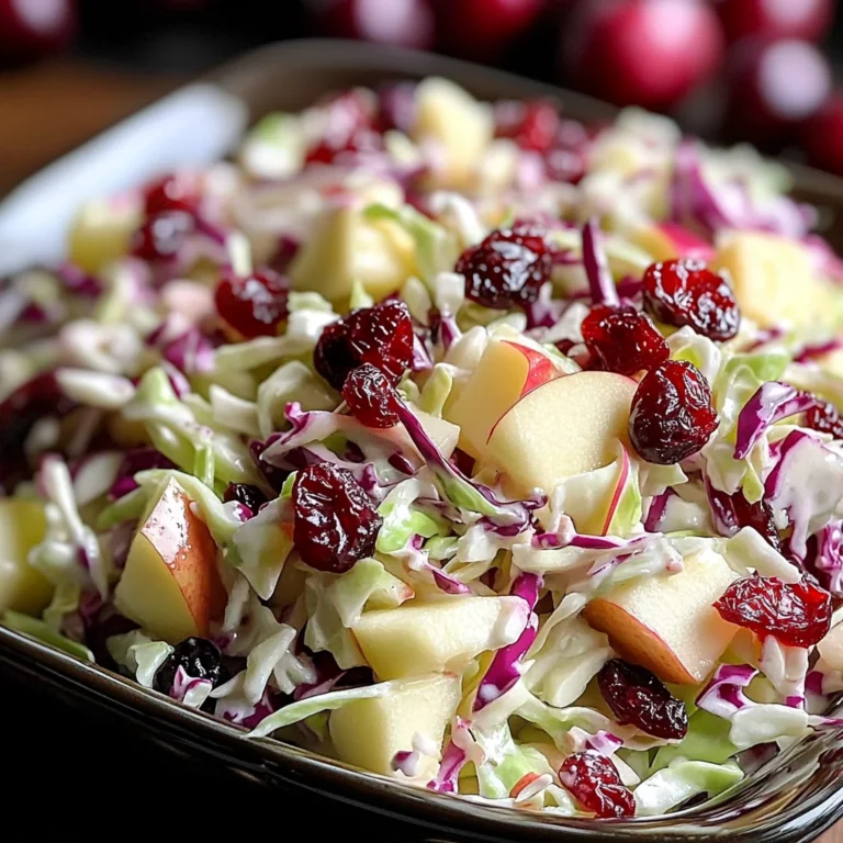 Cranberry Apple Coleslaw: A Delicious & Healthy Recipe