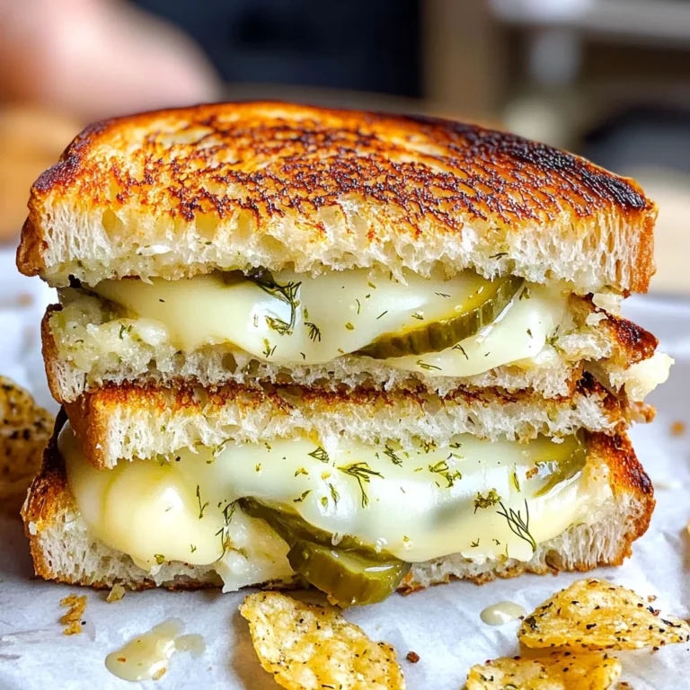 Crispy Dill Pickle Grilled Cheese Sandwich - theamazingfood