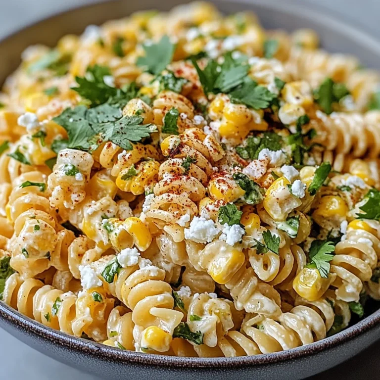 Easy Mexican Street Corn Pasta Salad