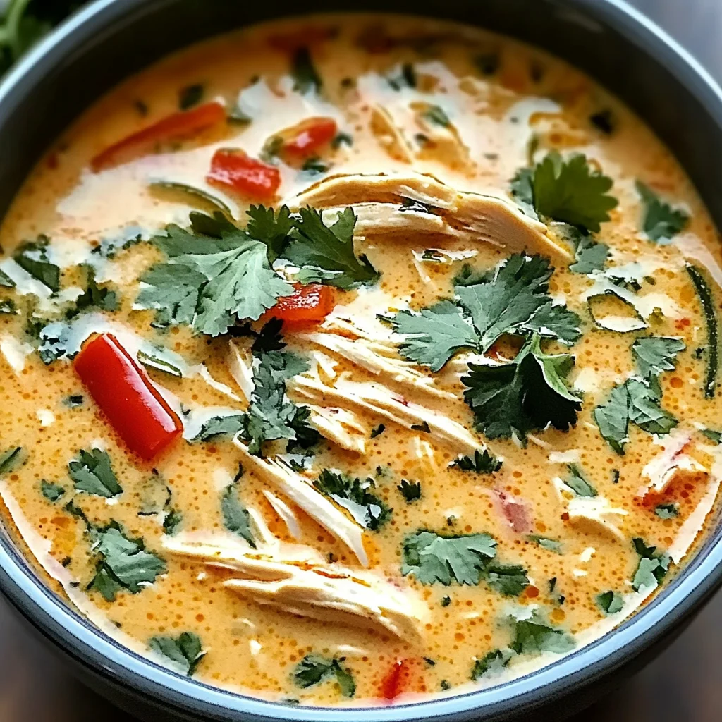 Easy Thai Coconut Chicken Soup