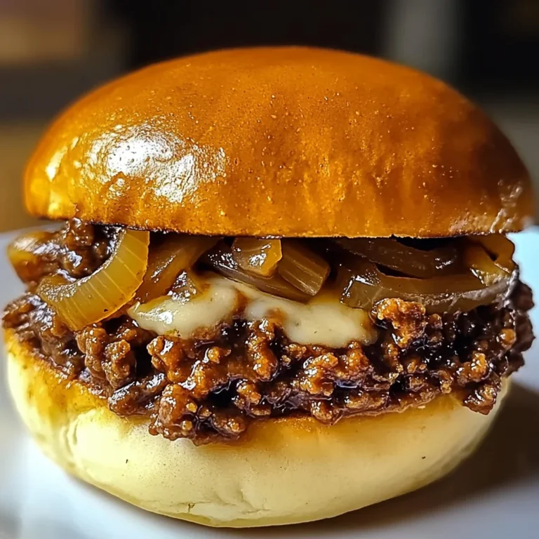 French Onion Beef Sloppy Joes