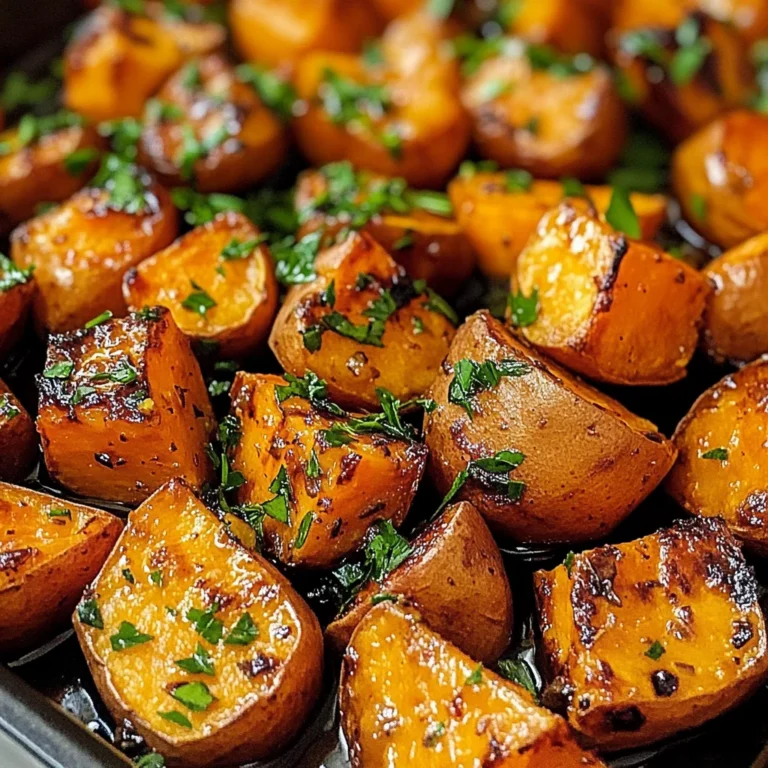 Garlic Butter Roasted Sweet Potatoes: A Delicious and Easy Recipe