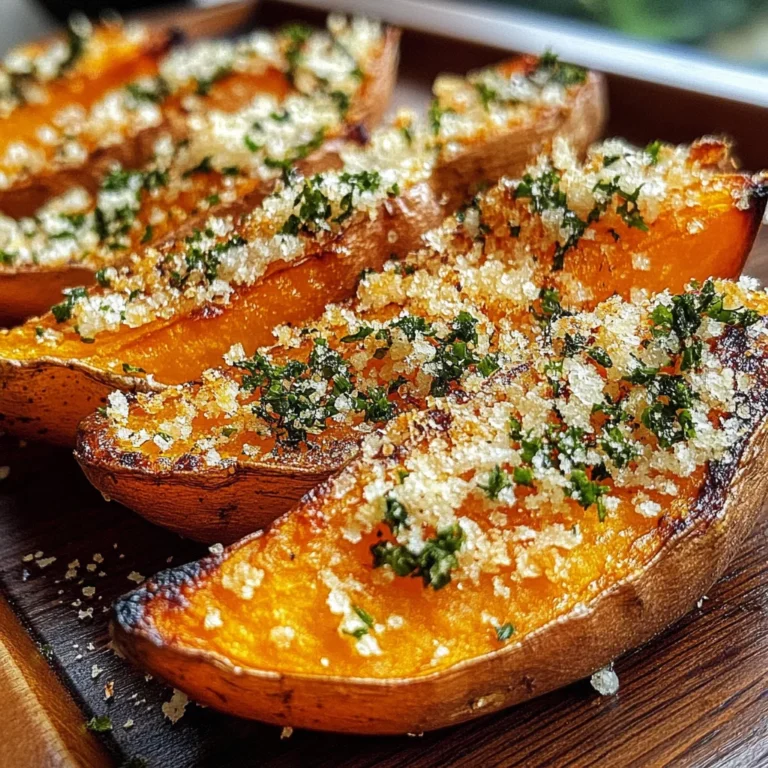 Garlic Parmesan Sweet Potato Wedges