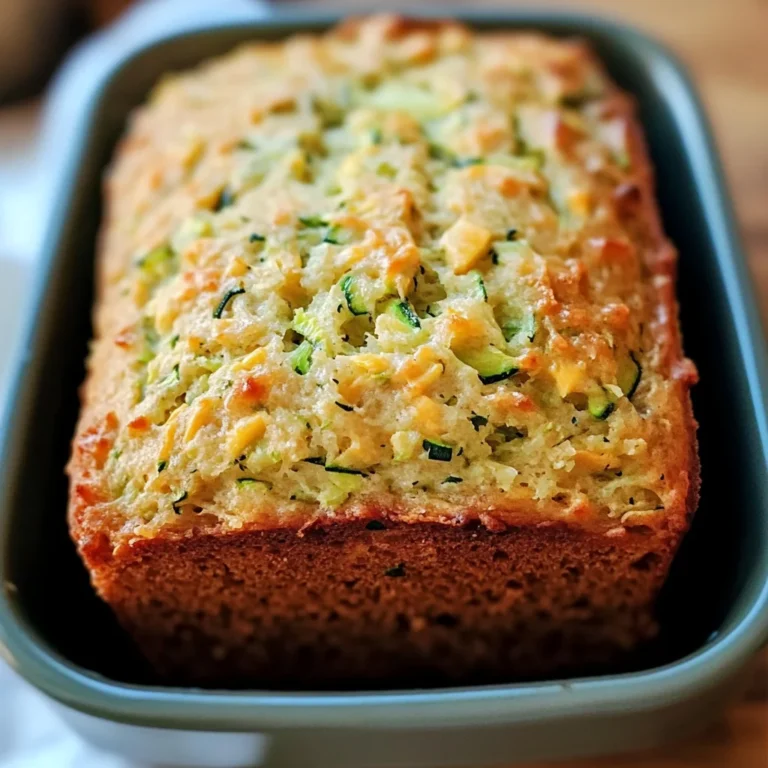 Green Onion Zucchini Cheddar Quick Bread